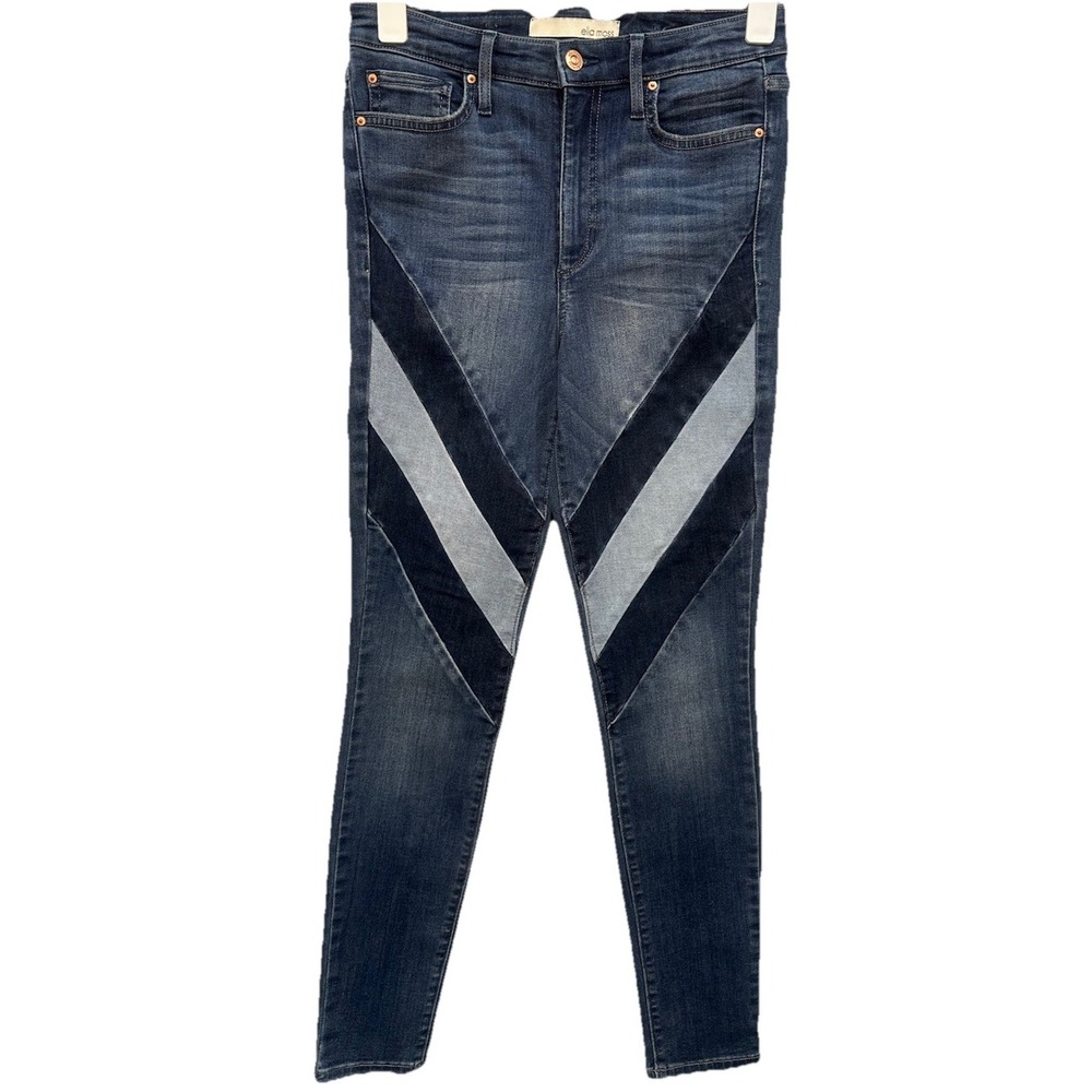 Ella Moss Jeans Women's Size 27 Juniors High Rise Skinny Stretch Striped Y2K